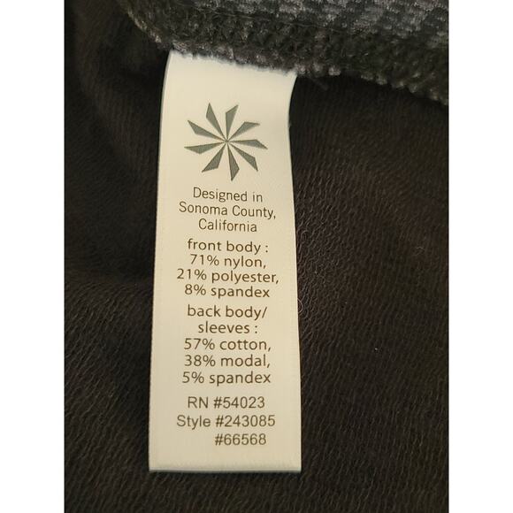 Athleta Gray Striped V-Neck Long Sleeve Sweater Dress Women's XS - Picture 9 of 10